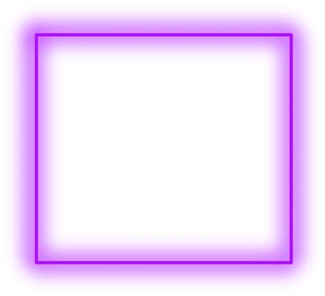 Download Sticker Neon Square Purple Freetoedit Frame Border