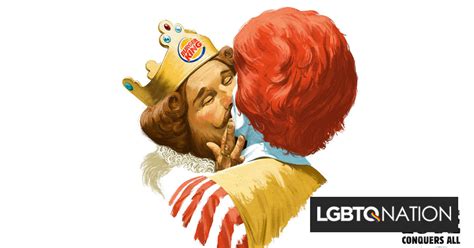 Burger King And Ronald Mcdonald Kiss In Ad Celebrating Everyone’s Right To Be Just The Way They