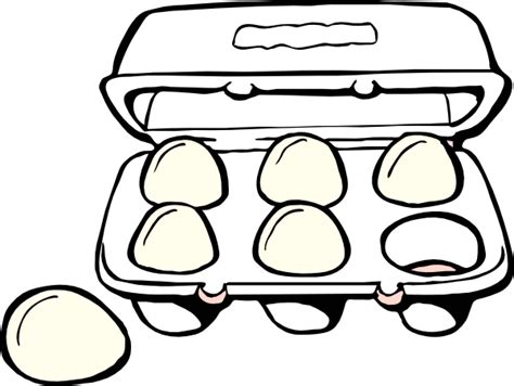 Separate one cup from an egg carton. Egg Carton Clip Art at Clker.com - vector clip art online ...