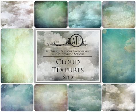 10 Fine Art Textures For Photography Cloud Set 3 Digital Etsy