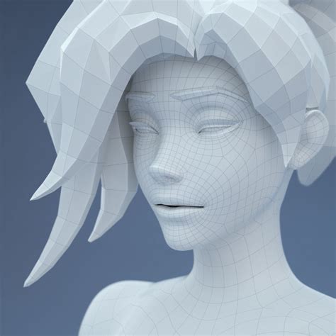 3d Model Low Poly Base Mesh Female Cgtrader