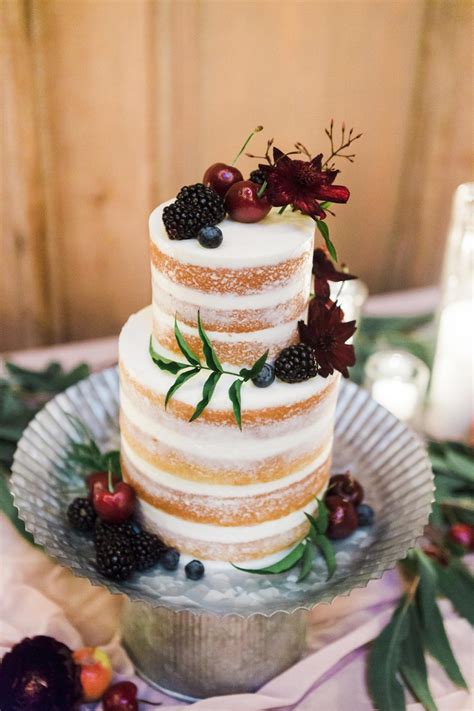20 Naked Wedding Cakes That Are Better Without Frosting Weddingwire