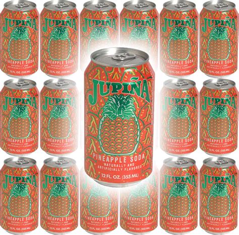 Jupina Pineapple Soda 12 Oz Cans Pack Of 18