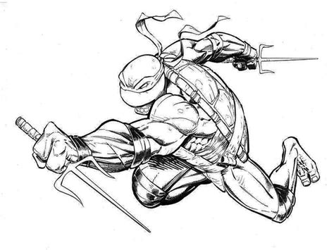 Tmnt Raph Coloring Page Coloring Pages