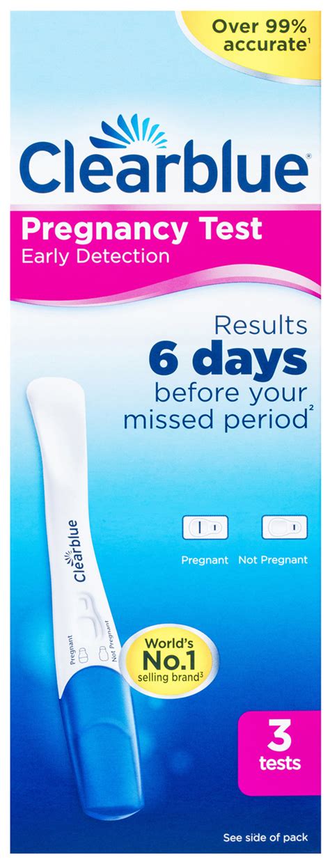 Clearblue Early Detection Pregnancy Test Kit Of 3 Test North Avon