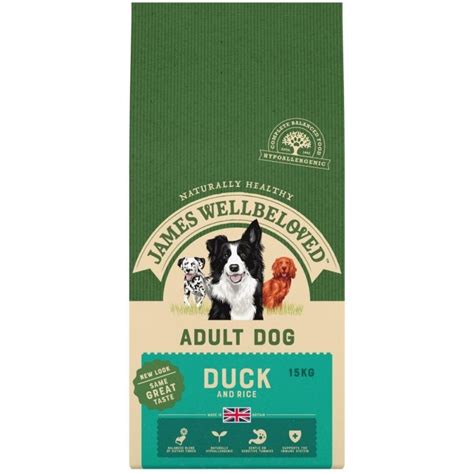 James Wellbeloved Adult Duck And Rice Dry Dog Food 15kg Horticentre