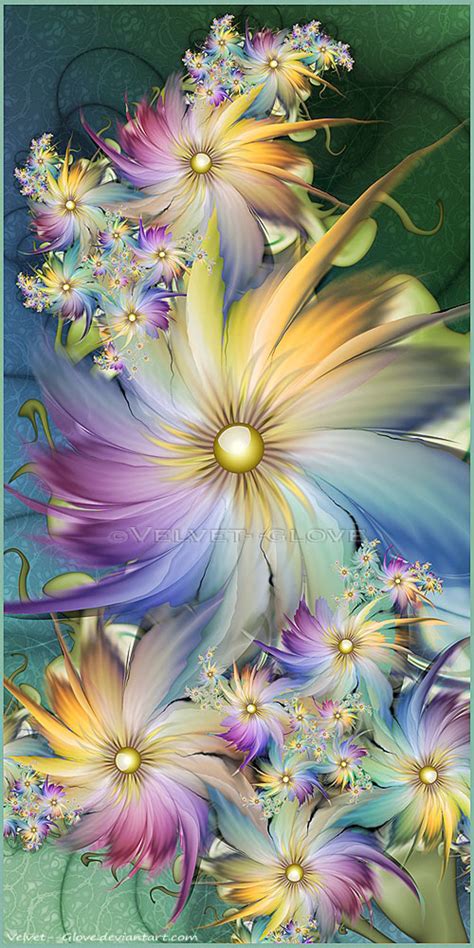 In My Fractal Garden By Velvet Glove On Deviantart Colorful Art
