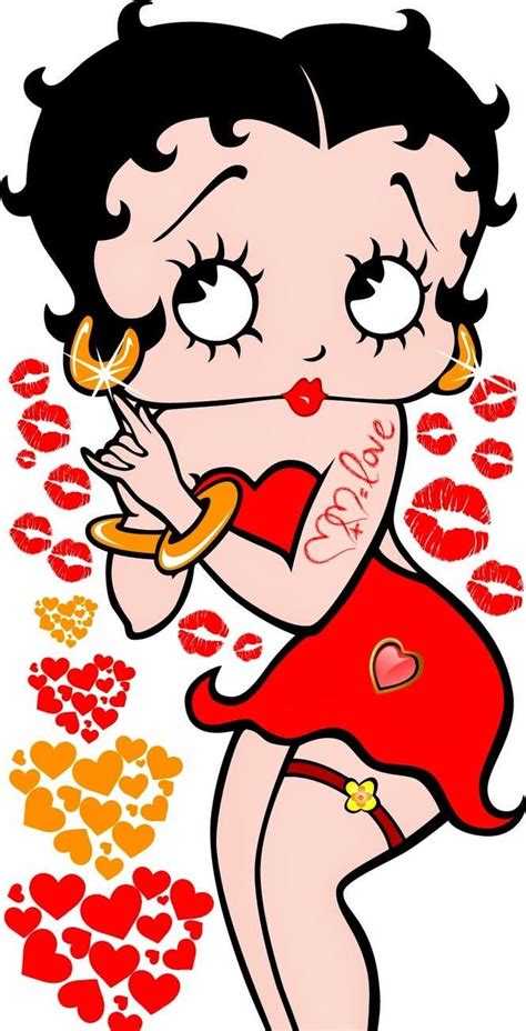 ♥️ happy valentine day my love betty pop black betty boop betty boop art classic