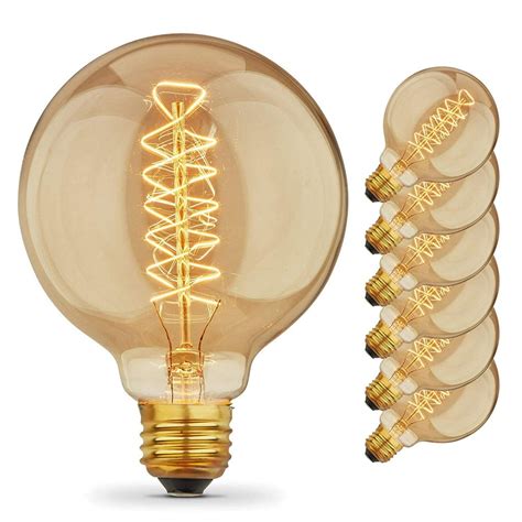 Vintage Edison Bulbs With Spiral Filament 40w Dimmable E26e27 G95