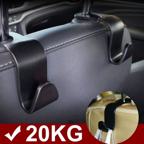 Ohsolah 【1pcs】carry 20kg Car Headrest Orgarnizer Hook Hanger Car Seat Hanger Backseat Hooks