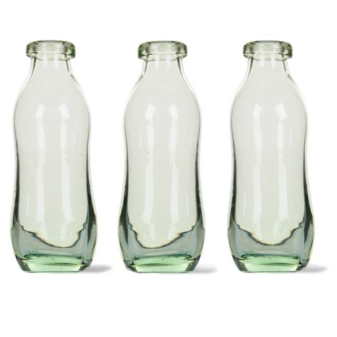 Set Of Three Recycled Glass Bottle Vases By All Things Brighton Beautiful