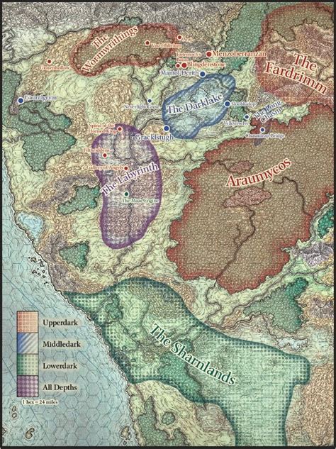Map Of Faerun Neverwinter Maps And Airlines