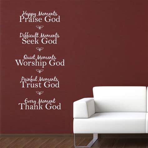 Happy Moments Praise God Quote Vinyl Wall By Stephenedwardgraphic