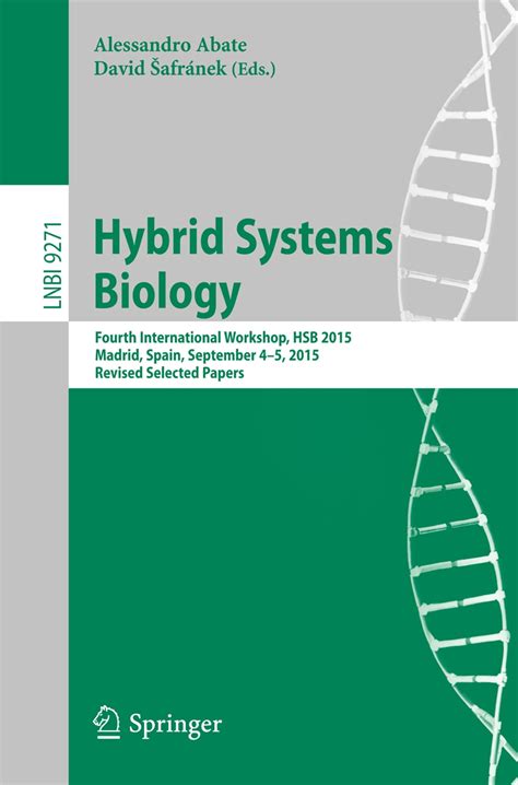 Hybrid Systems Biology Ebook By 9783319269160 Rakuten Kobo United