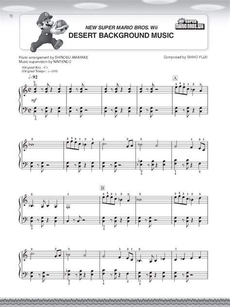 This is a super easy tutorial on how to play silent night on the piano / musical keyboard, using only the treble notes, or in other. Super Mario Series (Easy) by Koji Kondo, Shiho Fu | J.W. Pepper Sheet Music