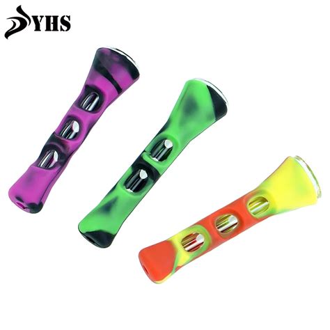 Durable Portable Glass Smoke Pipe Mm Tobacco Pipes Accessories For