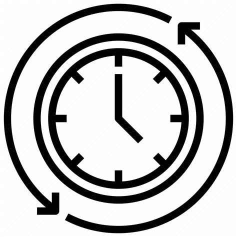 Arrow Clock Clockwise Time Icon Download On Iconfinder