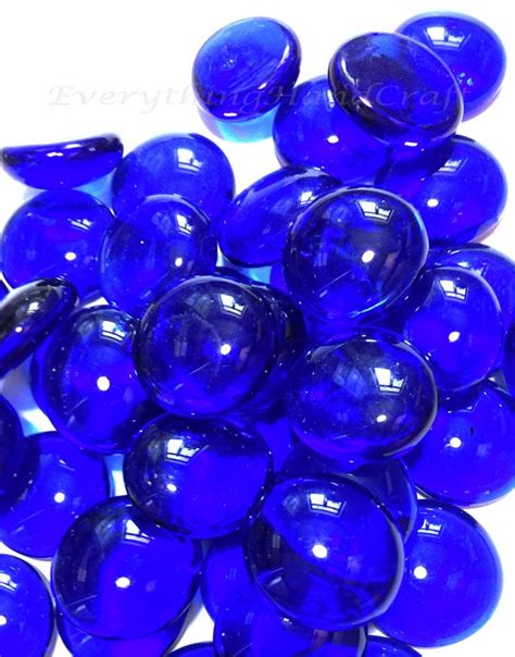 Blue Glass Pebbles Mosaic Nuggets Vase By Everythinghandcraft