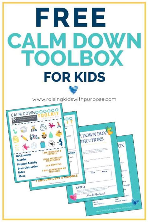 Calm Down Kit Ideas To Help Kids Manage Big Emotions Free Printable