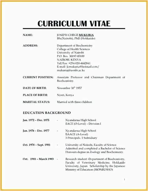 Examples of resumes in kenyan market.our resume examples are developed by professional career coaches and certified resume writers, and browse all industries: Professional Cv format Kenya Professional Cv format Kenya ...