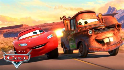 Mater Races With Lightning Mcqueen And Francesco Pixar Cars Youtube