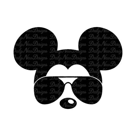 Mickey Sunglasses Svg 8 For 1 Disney Svg Mickey Mouse Head Etsy
