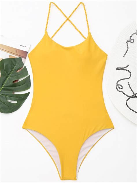 One Piece Yellow Swimsuit