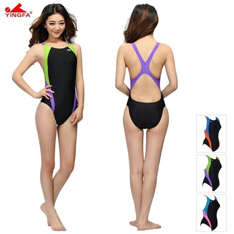yingfa brand professional one piece swimwear waterproof chlorine resistant training women s