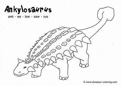 Ankylosaurus Dinosaur Coloring Pages Printable Sheets Pdf
