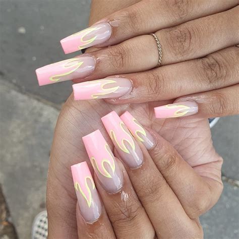 30 Flame Nails Art Designs You Must Have In Summer 2019 Flame Nail