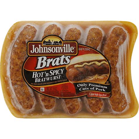 Johnsonville Hot N Spicy Brats 19oz Tray Brat Superlo Foods