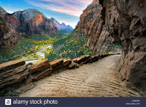 Angels Landing Trail And View Of Zion Valley Zion
