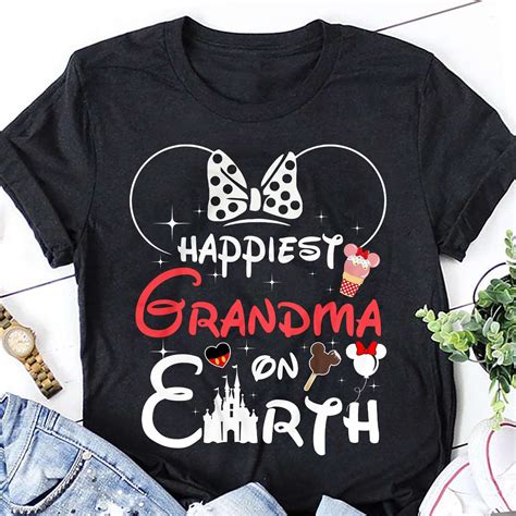 Grandma Shirt Disney Grandma Shirt Grandma Minnie Shirt Etsy