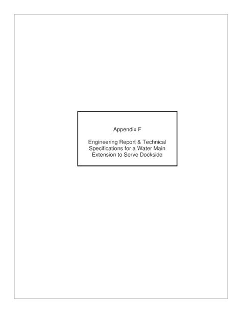 Pdf Appendix F Engineering Report Technical Specifications