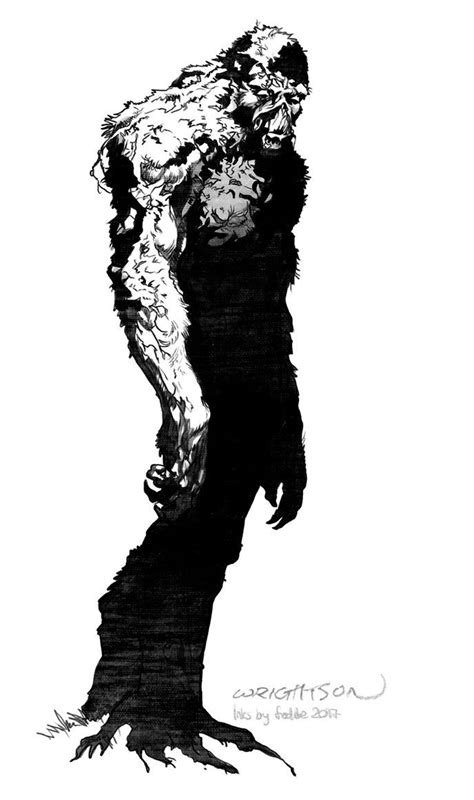 Good totally free ink drawing tree ideas learning the best way to draw together with tattoo not the same as mastering put in writing drawing. Daily Sketches Ink Bernie Wrightson's Swamp Thing by fedde ...