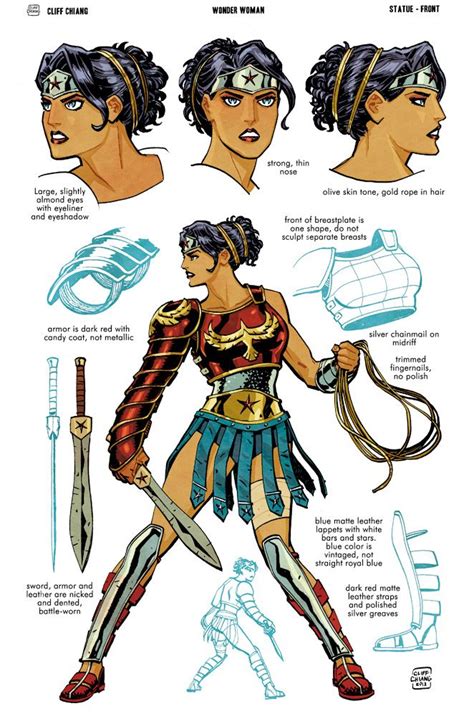 Concept Art Wonder Woman Statue Cliff Chiang Wonder Woman Design
