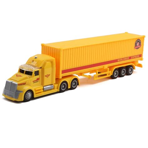 Buy Vokodo Toy Semi Truck Trailer Friction Powered With Lights