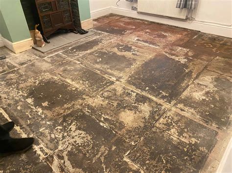 Original Flagstone Tiled Floor Restoration In Lytham St Annes Tile