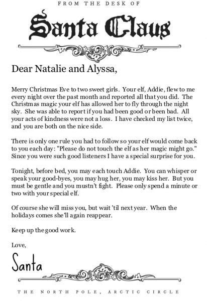 You will surely know what it is. From the Desk of Santa Claus Letterhead: Perfect for an Elf on the Shelf Christmas Tradition ...