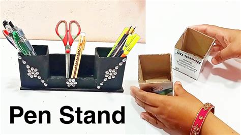How To Make Pen Stand With Cardboard At Home Best Diy Pen Holder Diy