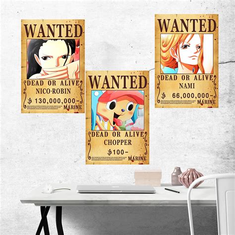 Buy One Piece Wanted Posters Cm Cm New Edition Luffy Billion Set Of Luffy