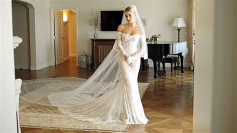 Watch Inside Hailey Biebers Final Wedding Dress Fitting Wedding