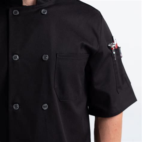 Short Sleeve Primary Plastic Button Chef Jacket 4455 Chefwear
