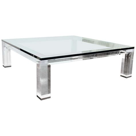 Besides good quality brands, you'll also find plenty of discounts when you shop for glass coffee table during big sales. Custom Lucite and Glass Coffee Table For Sale at 1stdibs