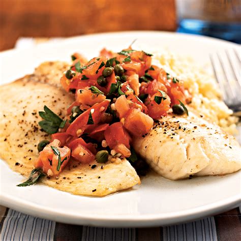 We've pulled together a list of healthy, delicious. Broiled Tilapia with Tomato-Caper Salsa Recipe | MyRecipes