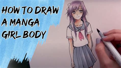 How To Draw A Simple Manga Female Body Youtube
