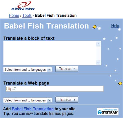 Figure 1 19 Babel Fish A Free Language Translator Tool