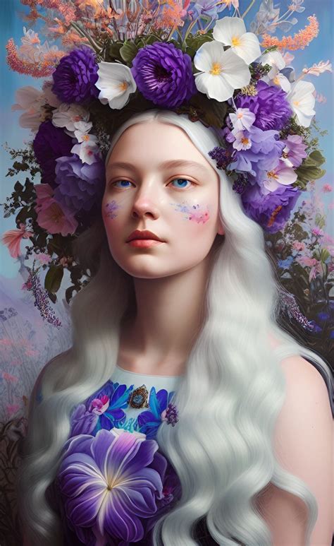 Scandinavian Lavender Flower Crown Goddess In 2023 Lavender Flowers