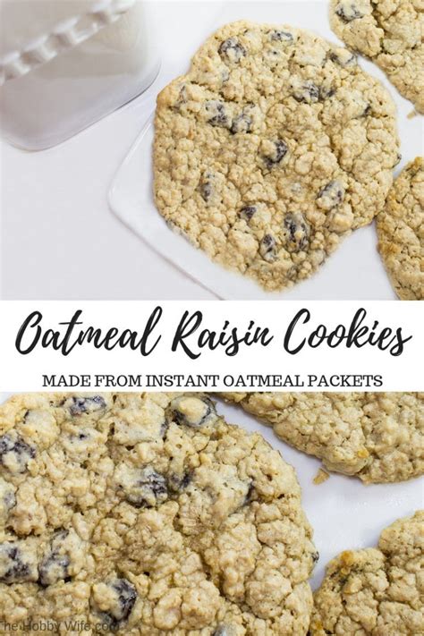 Oatmeal Cookies with Instant Oatmeal Packets | Recipe ...