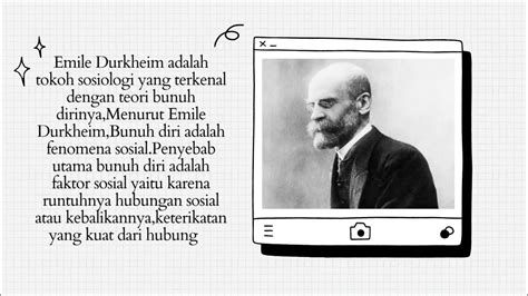 Teori Bunuh Diri Dari Emile Durkheim By Muhammad Rafi Wijaya
